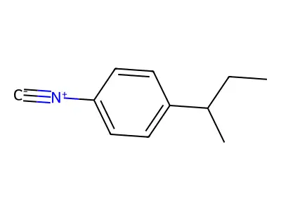 1-(Butan-2-yl)-4-isocyanobenzene structure