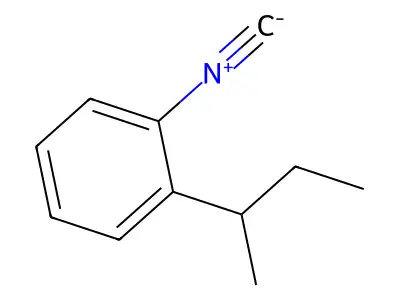 1-(Butan-2-yl)-2-isocyanobenzene structure