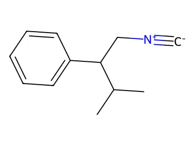 (1-Isocyano-3-methylbutan-2-yl)benzene structure