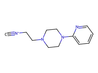 1-(2-Isocyanoethyl)-4-(pyridin-2-yl)piperazine structure