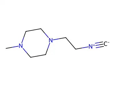 1-(2-Isocyano-ethyl)-4-methyl-piperazine structure