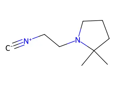 1-(2-Isocyanoethyl)-2,2-dimethylpyrrolidine structure