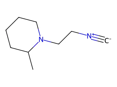 1-(2-Isocyanoethyl)-2-methyl-piperidine structure