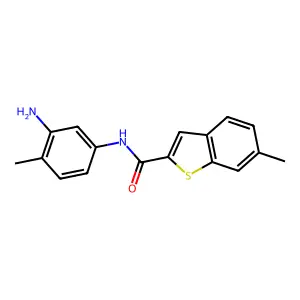 N-(3-Amino-4-methylphenyl)-6-methyl-1-benzo[b]thiophene-2-carboxamide structure