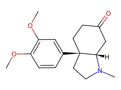 (+)-Mesembrine structure