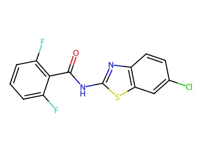 N-(6-chlorobenzo[d]thiazol-2-yl)-2,6-difluorobenzamide structure