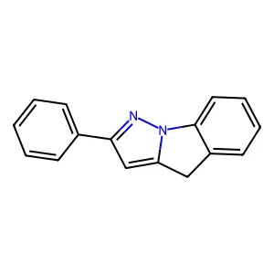 4H-Pyrazolo(1,5-a)indole, 2-phenyl- structure