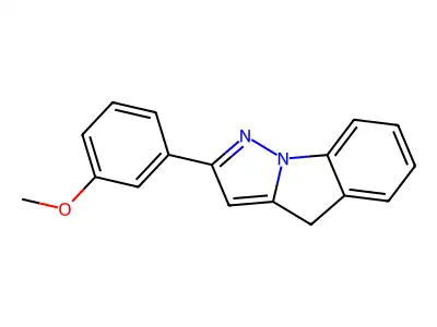 2-(3-methoxyphenyl)-4H-pyrazolo[1,5-a]indole structure
