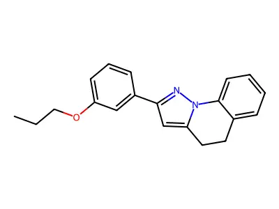 4,5-Dihydro-2-(3-propoxyphenyl)pyrazolo(1,5-a)quinoline structure