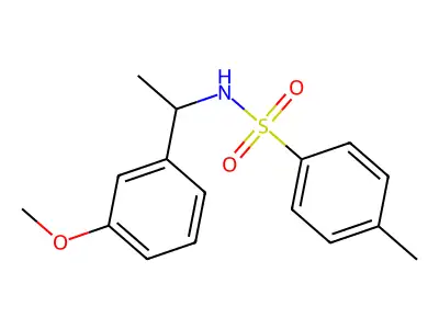 N-(1-(3-methoxyphenyl)ethyl)-4-methylbenzenesulfonamide structure
