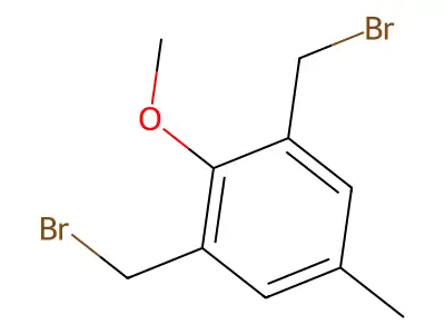 1,3-Bis(bromomethyl)-2-methoxy-5-methylbenzene structure
