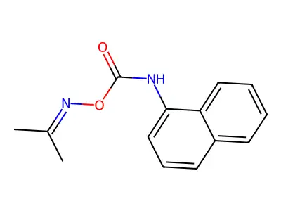 O-(N-(1-Naphthyl)carbamoyl)acetone oxime structure