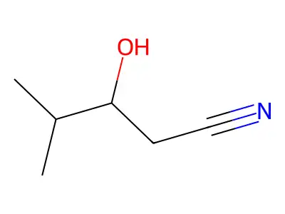 3-Hydroxy-4-methylpentanenitrile structure