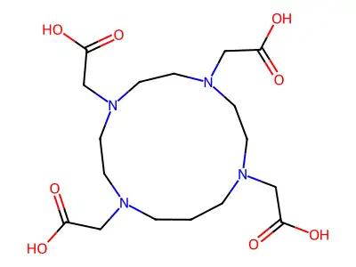 1,4,8,11-Tetraazacyclotetradecane-N,N',N'',N'''-tetraacetic acid structure