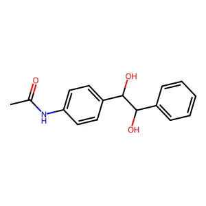 (R*,R*)-N-(4-(1,2-Dihydroxy-2-phenylethyl)phenyl)acetamide structure