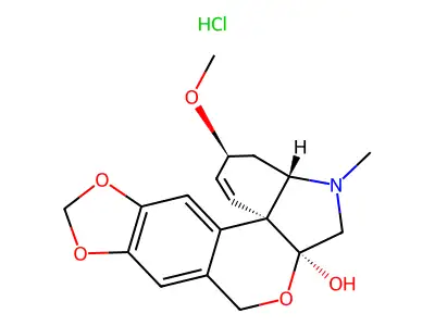 Tazettine--hydrogen chloride (1/1) structure