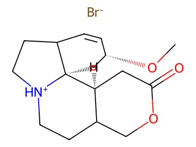 beta-Erythroidine, tetrahydro-, hydrobromide structure