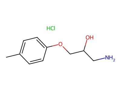 1-Amino-3-p-tolyloxy-propan-2-ol hydrochloride structure