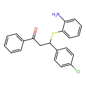 3-[(2-Aminophenyl)sulfanyl]-3-(4-chlorophenyl)-1-phenylpropan-1-one structure