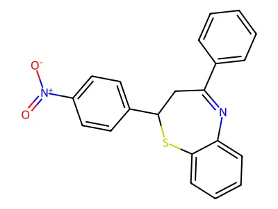 2-(4-(Hydroxy(oxido)amino)phenyl)-4-phenyl-2,3-dihydro-1,5-benzothiazepine structure