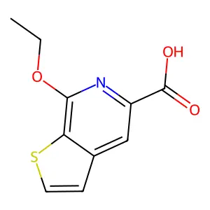 Thieno(2,3-c)pyridine-5-carboxylic acid, 7-ethoxy- structure