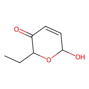 2-Ethyl-6-hydroxy-2H-pyran-3(6H)-one structure