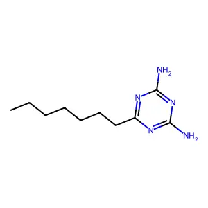 6-庚基-1,3,5-三嗪-2,4-二胺 structure