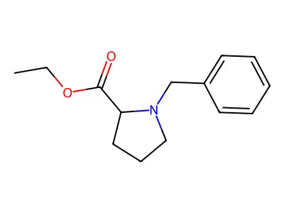 N-苄基-L-脯氨酸乙酯 structure