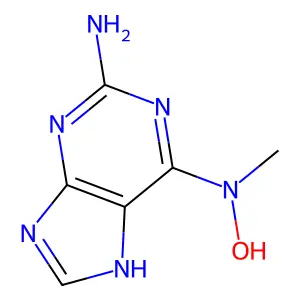 N6-羟基-N6-甲基-9H-嘌呤-2,6-二胺 structure