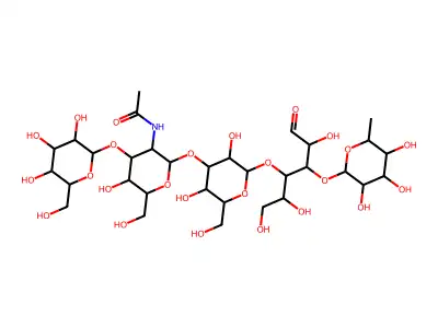 Lacto-N-fucopentaose V structure