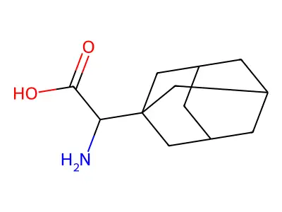 (2S)-2-(1-adamantyl)-2-aminoacetic acid structure