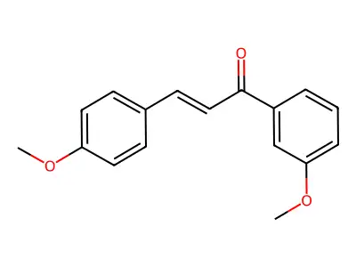 2-Propen-1-one, 1-(3-methoxyphenyl)-3-(4-methoxyphenyl)-, (E)- structure