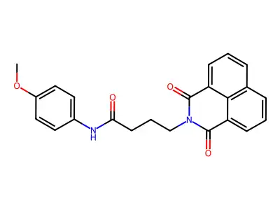 4-(1,3-dioxobenzo[de]isoquinolin-2-yl)-N-(4-methoxyphenyl)butanamide structure