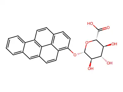 benzo(a)pyrene-3-O-glucuronide structure