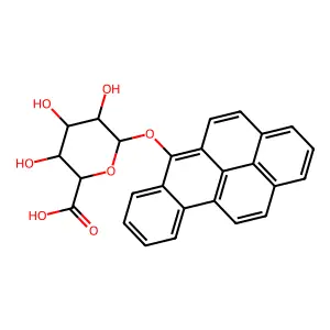 (2S,3S,4S,5R)-6-benzo[b]pyren-6-yloxy-3,4,5-trihydroxyoxane-2-carboxylic acid structure