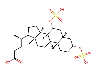 Chenodeoxycholic acid disulfate structure