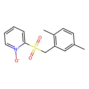 Pyridine, 2-[[(2,5-dimethylphenyl)methyl]sulfonyl]-, 1-oxide structure