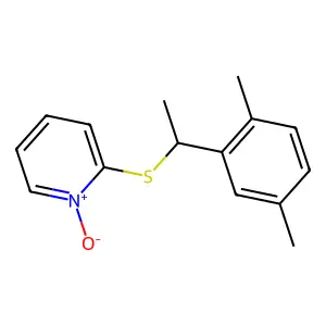 2-(1-[2,5-dimethylphenyl]-ethylthio)pyridine N-oxide structure