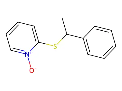2-[(1-Phenylethyl)sulfanyl]pyridine 1-oxide structure