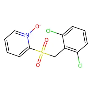 2-(2,6-Dichlorophenyl)methylsulfonyl pyridine 1-oxide structure