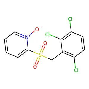 1-Oxido-2-[(2,3,6-trichlorophenyl)methylsulfonyl]pyridin-1-ium structure
