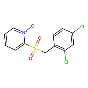 Pyridine, 2-[[(2,4-dichlorophenyl)methyl]sulfonyl]-, 1-oxide structure