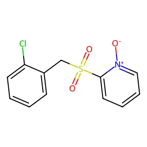 Pyridine, 2-[[(2-chlorophenyl)methyl]sulfonyl]-, 1-oxide structure