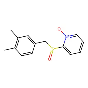 Pyridine, 2-[[(3,4-dimethylphenyl)methyl]sulfinyl]-, 1-oxide structure