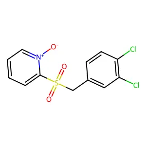 Pyridine, 2-[[(3,4-dichlorophenyl)methyl]sulfonyl]-, 1-oxide structure