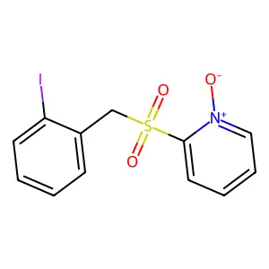 Pyridine, 2-[[(2-iodophenyl)methyl]sulfonyl]-, 1-oxide structure