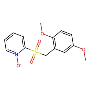 Pyridine, 2-[[(2,5-dimethoxyphenyl)methyl]sulfonyl]-, 1-oxide structure