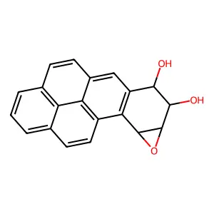 trans-syn-Benzo(a)pyrene-7,8-diol-9,10-oxide structure