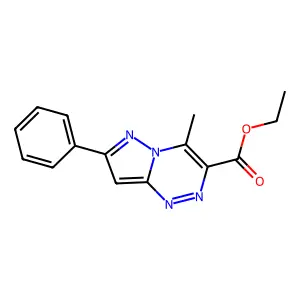 Ethyl 4-methyl-7-phenylpyrazolo[5,1-c][1,2,4]triazine-3-carboxylate structure