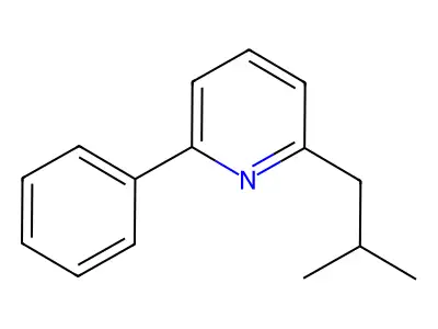 2-(2-Methylpropyl)-6-phenylpyridine structure